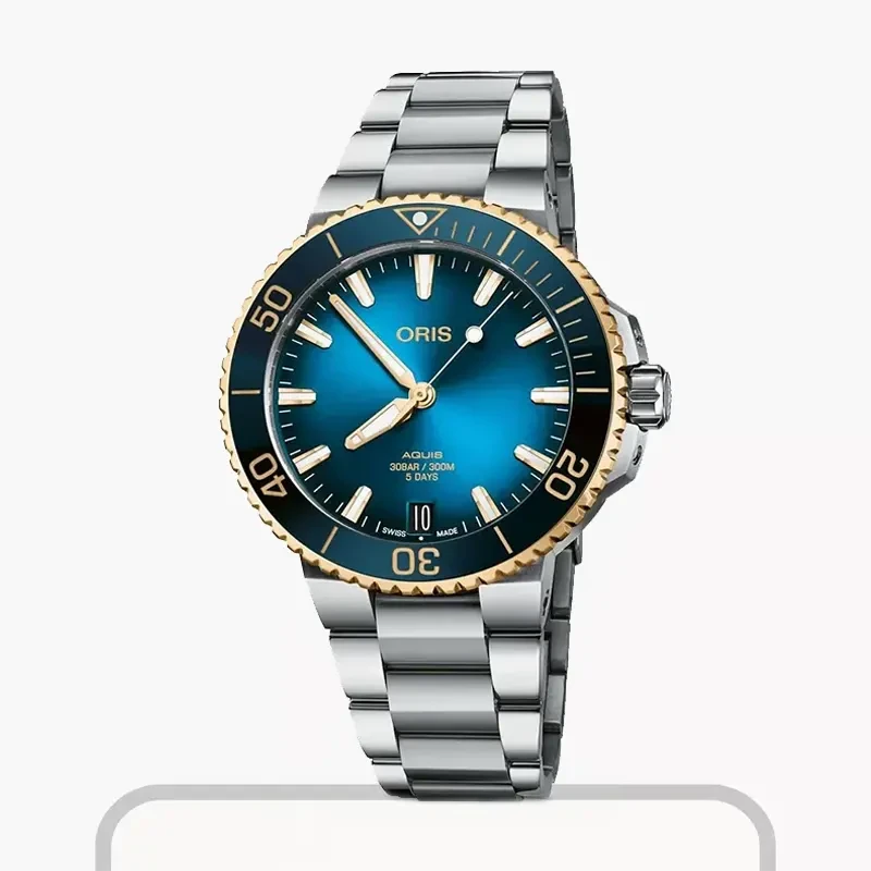 Oris Aquis AutoMatic  Date Calibre 400 Blue Dial Men's Watch 0140077696355